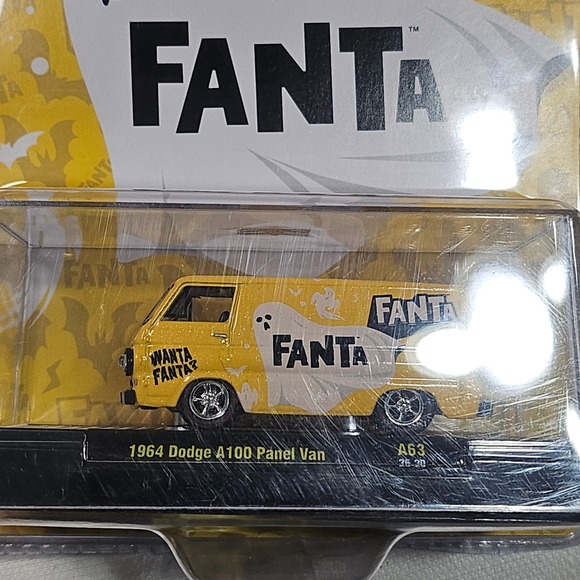 M2 Machines Coca Cola Fanta 64 Dodge A100 Panel Van Halloween Ghost 1:64 - Picture 2 of 10